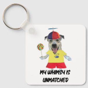 Llavero Gorra de hélice de perro cita divertida