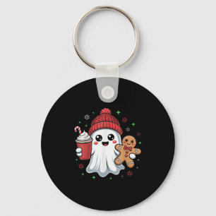 Llavero Gorra fantasma retro Navidad vacaciones Xmas café