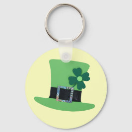 Llavero Gorra verde con trébol para el Día de San Patricio