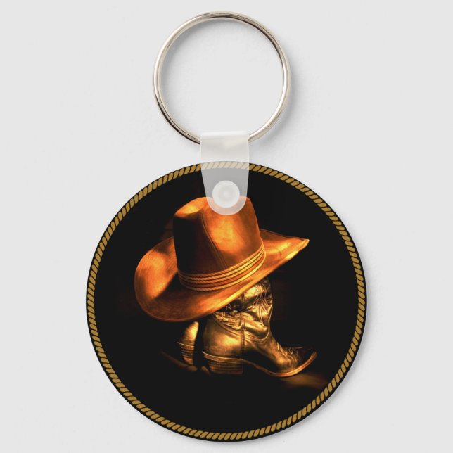 LLAVERO GORRA Y BOTES DE COWBOY (Anverso)