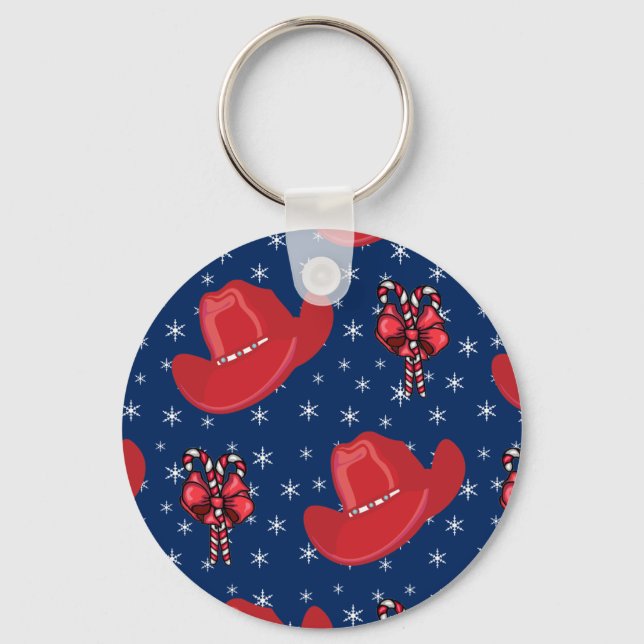 Llavero Gorras De Vaqueros De Vacaciones Occidentales Y Ca (Anverso)