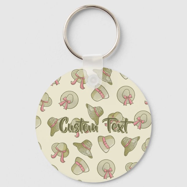 Llavero Gorras De Verano Amarillo (Anverso)