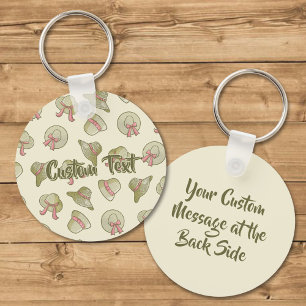 Llavero Gorras De Verano Amarillo