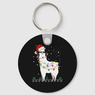 Llavero Gorrito de Santa Llama de Navidad Árbol de Navidad
