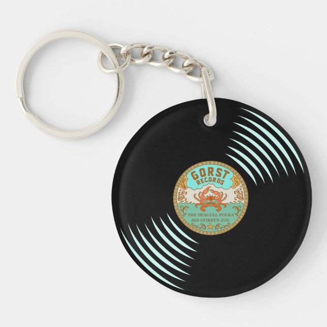 Llavero Gorst Retro Vinyl Record Keychain (Frente)