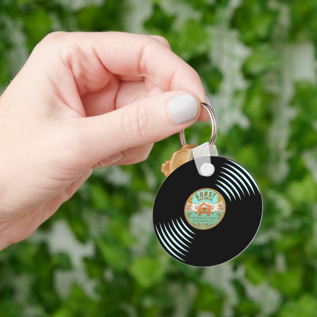 Llavero Gorst Retro Vinyl Record Keychain (Mano)