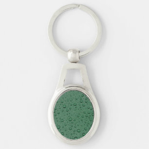 Llavero Gotas de agua verde
