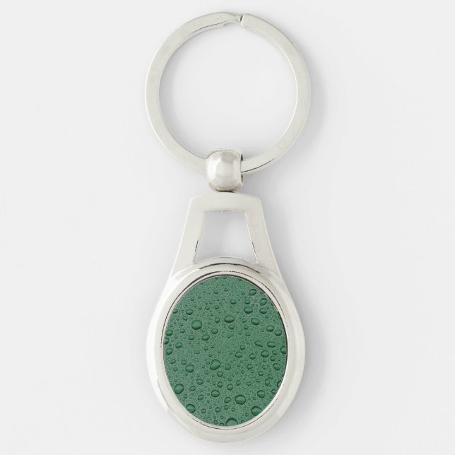 Llavero Gotas de agua verde (Anverso)
