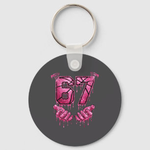 Llavero Goteando 7 Goteo Baloncesto Siete 67 Seis 6 Rosa D