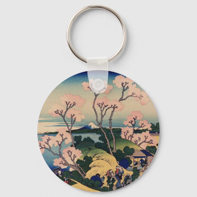 Llavero Goten-Yama Hill, Shinagawa on the Tōkaidō (Anverso)