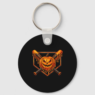 Llavero Goteo de béisbol calabaza espeluznante fantasma Ha