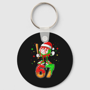 Llavero Goteo de béisbol Número 67 Meme Helado Goteando Ch