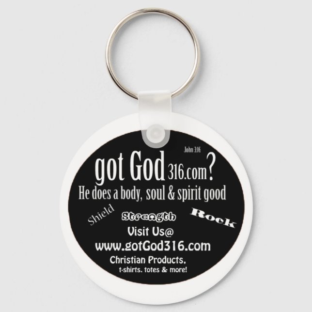 Llavero gotGod316.com Keychain (Anverso)