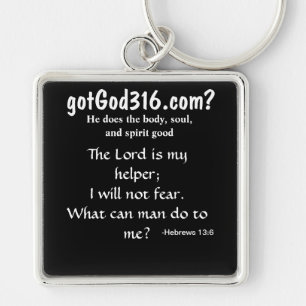 Llavero gotGod316.com Keychain cuadrado