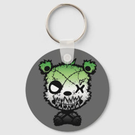 Llavero Gótico Aromántico Oso de Bandera Orgullo