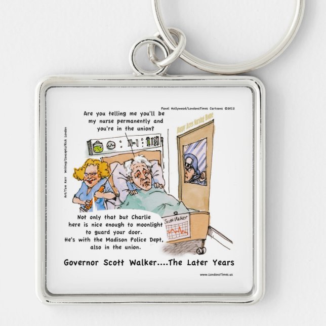 Llavero Gov Scott Walker Funny Satirical Gifts Tees Etc (Frente)