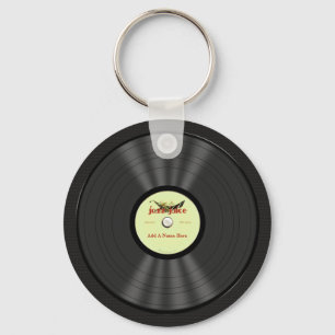 Llavero Grabación de vinilo de jazz personalizada