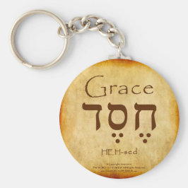 LLAVERO GRACE HEBREW KEYCHAIN