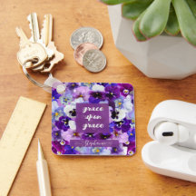 Grace Upon Grace Bible Verse Purple Flower