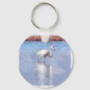 Llavero Gracia Flamingo Y Agua De Belleza
