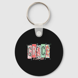 Llavero Gracia Navidad Santa Coqueta Lazo Mujeres Niñas 