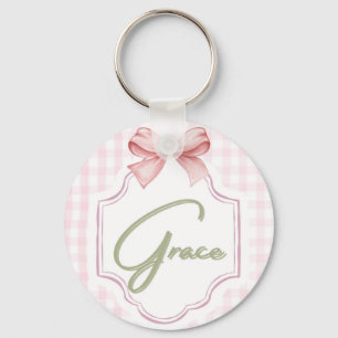 Llavero Gracia personalizada Niña Niñera Nursery Bow&Gingh
