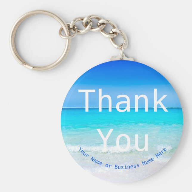 Llavero Gracias a la playa de regalos del cliente verano (Frente)