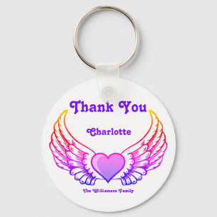 Llavero Gracias Angel Wings Personalizado