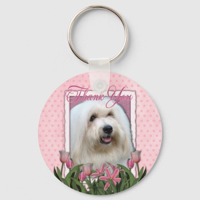 Llavero Gracias - Coton de Tulear (Anverso)