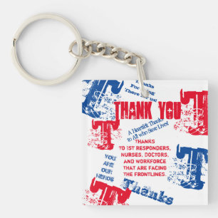 LLAVERO GRACIAS DOCTORES, ENFERMERAS Y PRIMEROS AUXILIOS