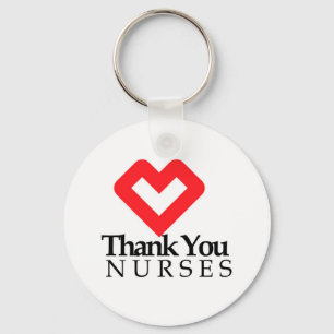Llavero Gracias enfermera Corazón Rojo