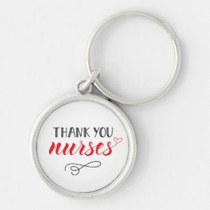 Llavero Gracias enfermera Tipo de letra divertida