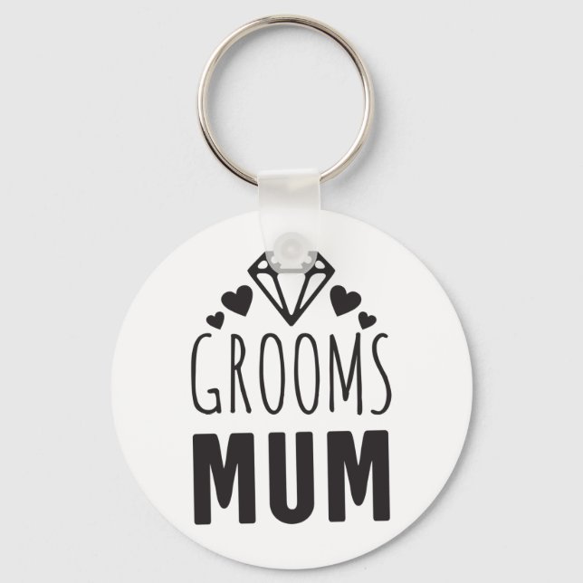Llavero Gracias Madre de Groom Bridal Party Floral Gift (Anverso)