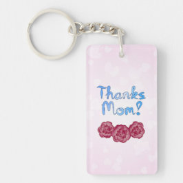 Llavero Gracias Mamá con Flor de Clavel por el Día de la M