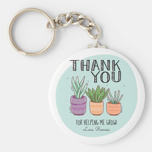 Llavero Gracias por ayudarme a aumentar el aprecio del pro (Frente)