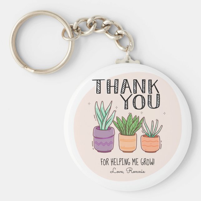 Llavero Gracias por ayudarme a aumentar el aprecio del pro (Frente)