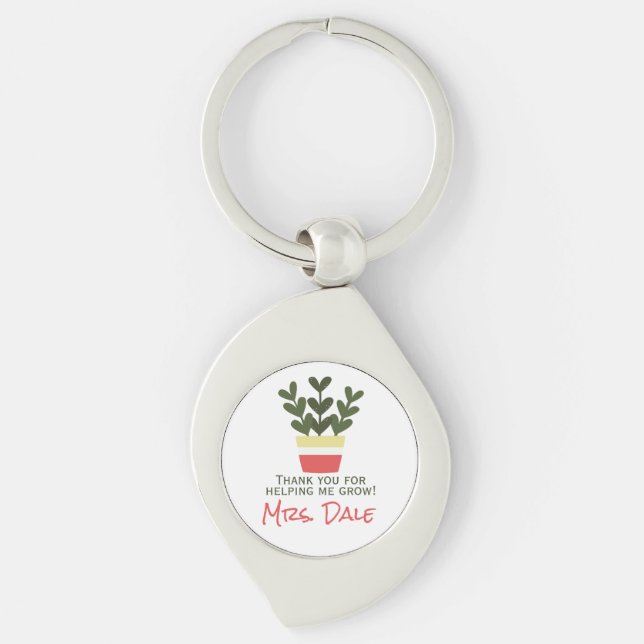 Llavero Gracias Por Ayudarme A Crecer | Profesora  (Anverso)
