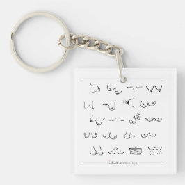 Llavero Gracias por los mamíferos - Blanco