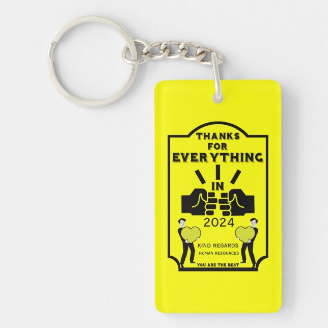 Llavero Gracias Por Los Recursos Humanos (Frente)