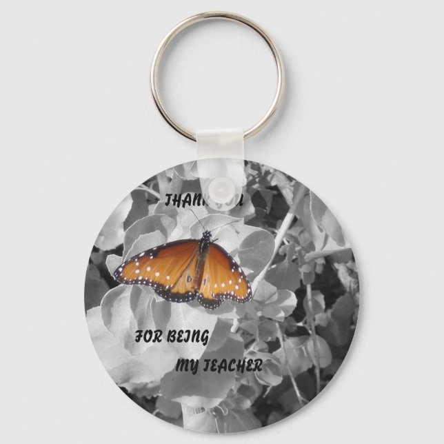 Llavero Gracias por ser mi profesora de monarca (Anverso)