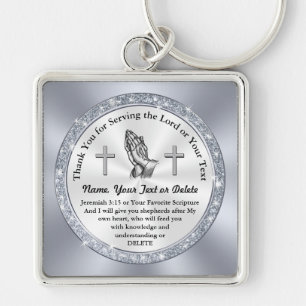 Llavero Gracias por servir al Señor, regalos cristianos