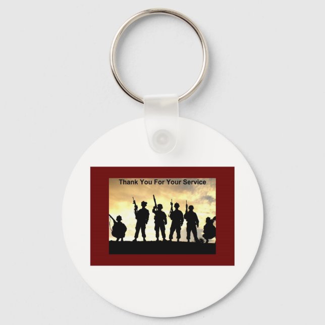 Llavero gracias por su servicio (Anverso)