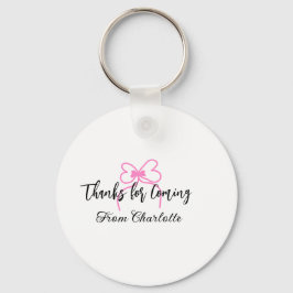 Llavero gracias por venir agregar nombre mensaje de texto 