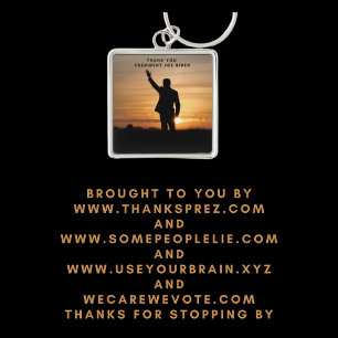 Llavero Gracias Presidente Joe Biden