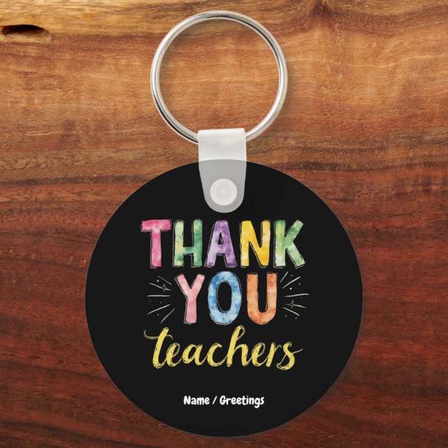 Llavero Gracias profesores y estudiantes regalo de graduac (Anverso)