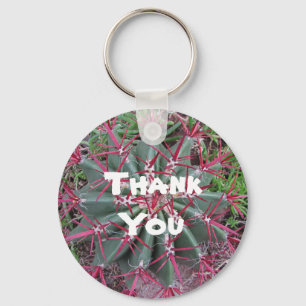 Llavero Gracias Red Green Barrel Cactus Close-up Photo