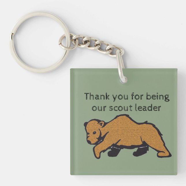 Llavero Gracias, Scout Leader Brown Bear Scouts (Frente)