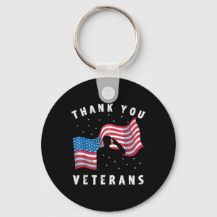 Llavero Gracias veteranos soldados de la bandera de los Es