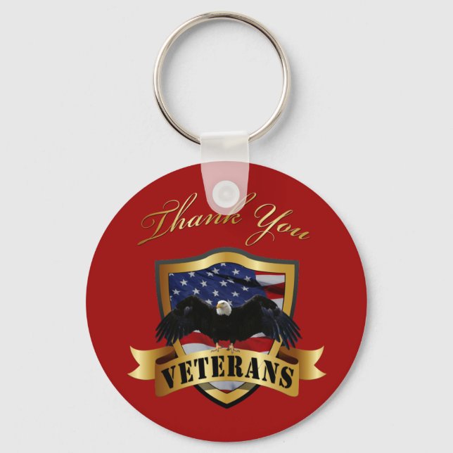 Llavero Gracias Veterans Keychain (Anverso)