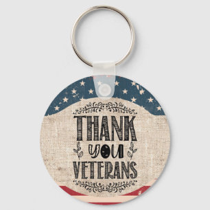 Llavero Gracias Veterans Keychain